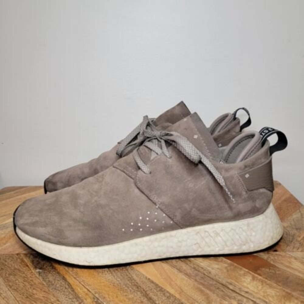Mens ADIDAS Originals NMD C2 Taupe Brown Casual Sneakers BY9913 Size 12 Shoes - Picture 3 of 11